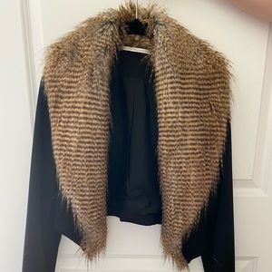 Twelfth Street Cynthia Vincent Faux Fur Jacket